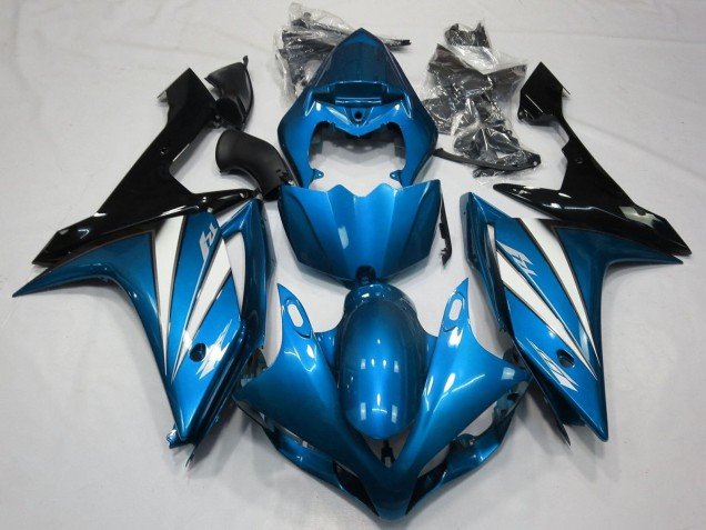 2007-2008 Blue White Black Yamaha YZF 1000 R1 Motorcycle Fairings