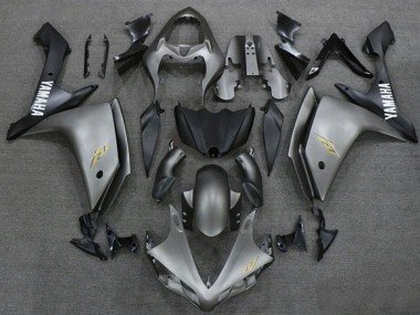 2007-2008 Dark Silver Matte Black Yamaha YZF 1000 R1 Motorcycle Fairings