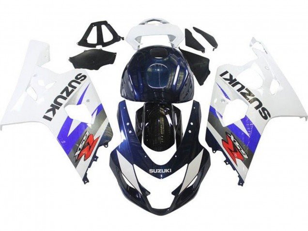 2004-2005 White Blue Black Red Suzuki GSXR 600 / GSXR 750 Motorcycle Fairings