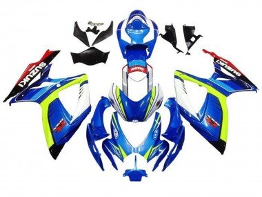 2006-2007 Blue Yellow White Red Suzuki GSXR 600 / GSXR 750 Motorcycle Fairings
