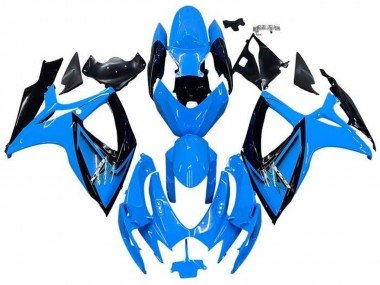 2006-2007 Light Blue Black Suzuki GSXR 600 / GSXR 750 Motorcycle Fairings