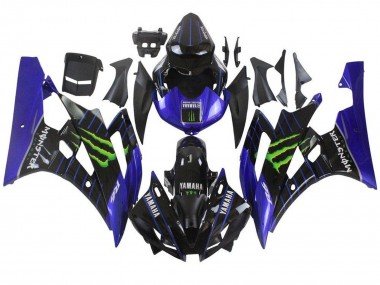 2006-2007 Blue Black Green Monster Yamaha YZF R6 Motorcycle Fairings
