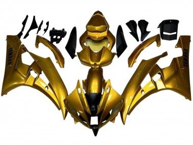 2006-2007 Gold Yamaha YZF R6 Motorcycle Fairings