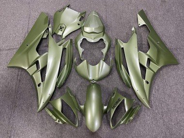 2006-2007 Olive Green Yamaha YZF R6 Motorcycle Fairings
