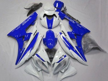2006-2007 White Blue Motul Michelin Yamaha YZF R6 Motorcycle Fairings