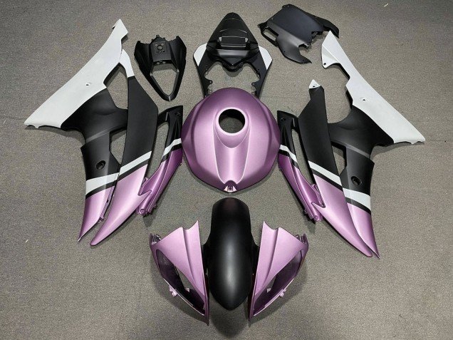 2008-2016 White Light Purple Matte Black Yamaha YZF R6 Motorcycle Fairings