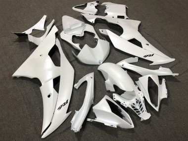 2008-2016 Pearl White Yamaha YZF R6 Motorcycle Fairings