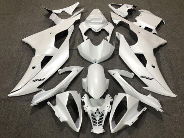 2008-2016 Pearl White Yamaha YZF R6 Motorcycle Fairings