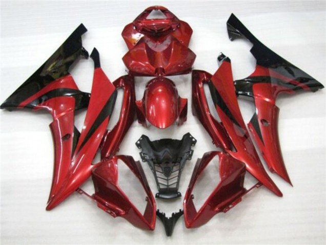 2008-2016 Red Black Yamaha YZF R6 Motorcycle Fairings