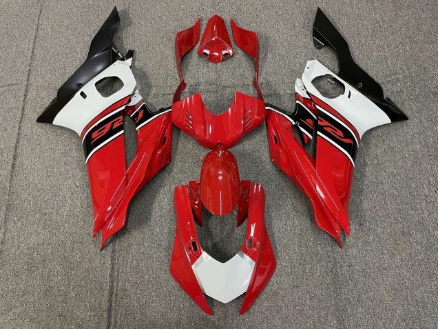 2017-2025 White Red Matte Black Yamaha YZF R6 Motorcycle Fairings