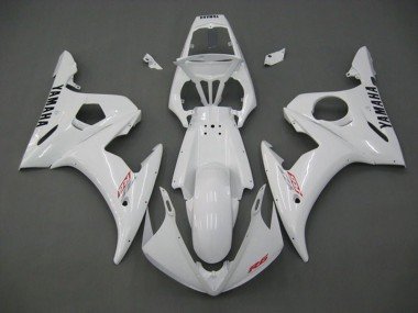 2005 White Red Black Yamaha YZF R6 Motorcycle Fairings