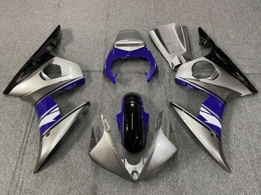 2005 Silver Blue Black White Yamaha YZF R6 Motorcycle Fairings