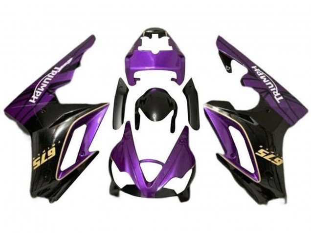 2009-2012 Purple Gold Glossy Black Triumph Daytona 675 Triple Motorcycle Fairings