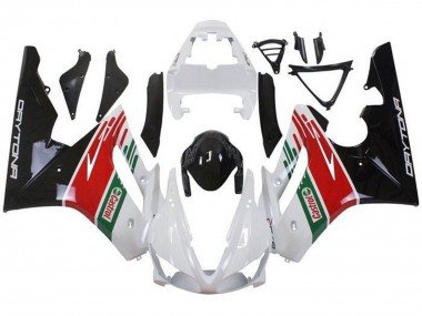 2009-2012 White Red Green Glossy Black Castrol Triumph Daytona 675 Triple Motorcycle Fairings