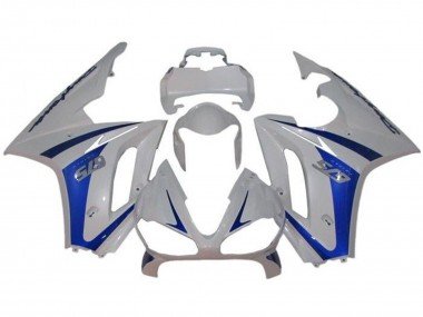 2009-2012 White Blue Triumph Daytona 675 Triple Motorcycle Fairings