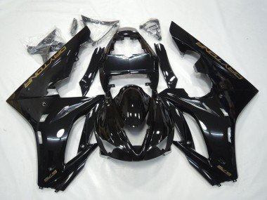 2009-2012 Glossy Black Gold Decals Triumph Daytona 675 Triple Motorcycle Fairing