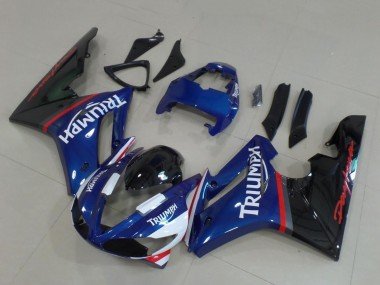 2009-2012 Blue Red White Glossy Black Triumph Daytona 675 Triple Motorcycle Fairings