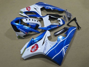 2009-2012 White Blue Hpi Triumph Daytona 675 Triple Motorcycle Fairings