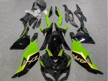 2019-2025 Glossy Black Green Gold Kawasaki ZX4R ZX-4RR Motorcycle Fairings