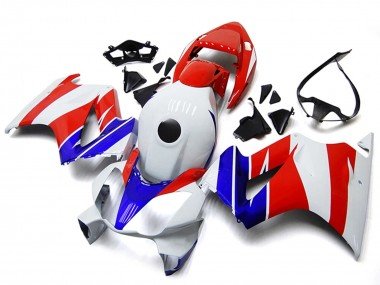 2002-2013 White Red Blue No Decal Honda VFR800 Motorcycle Fairings