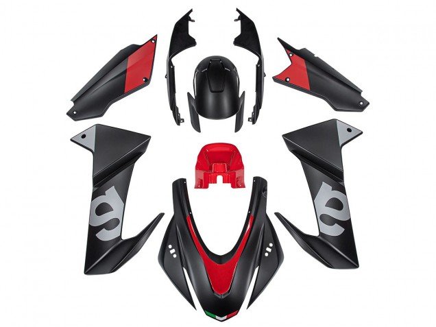 2020-2024 Black Red Aprilia RS660 Motorcycle Fairings