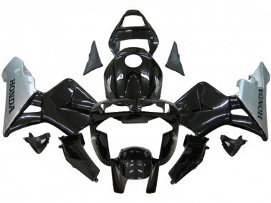 2003-2004 Silver Glossy Black Honda CBR600RR Motorcycle Fairing