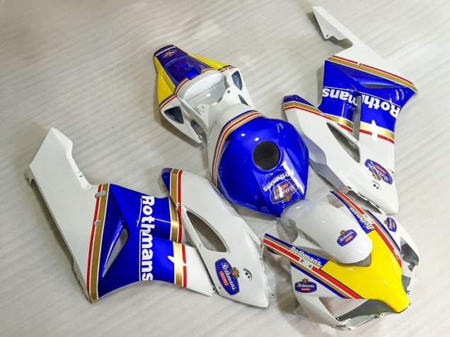2004-2005 White Blue Yellow Rothmans Honda CBR1000RR Motorcycle Fairings