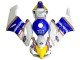 2004-2005 White Blue Yellow Rothmans Honda CBR1000RR Motorcycle Fairings