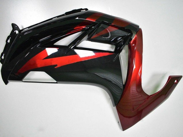 2012-2016 Red Glossy Black Kawasaki EX650 Motorcycle Fairings