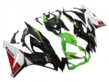 2019-2022 Green Glossy Black White Red Kawasaki ZX6R Motorcycle Fairings