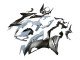 2019-2022 Grey Matte Black Kawasaki ZX6R Motorcycle Fairings