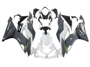 2019-2022 White Grey Green Kawasaki ZX6R Motorcycle Fairings