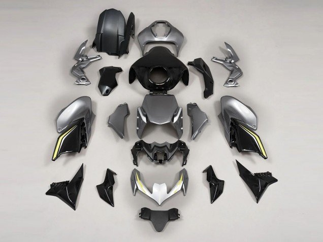 2020-2024 Gray Black Kawasaki Z900 Motorcycle Fairings