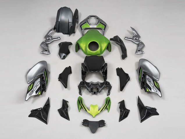 2020-2024 Green Black Gray Kawasaki Z900 Motorcycle Fairings