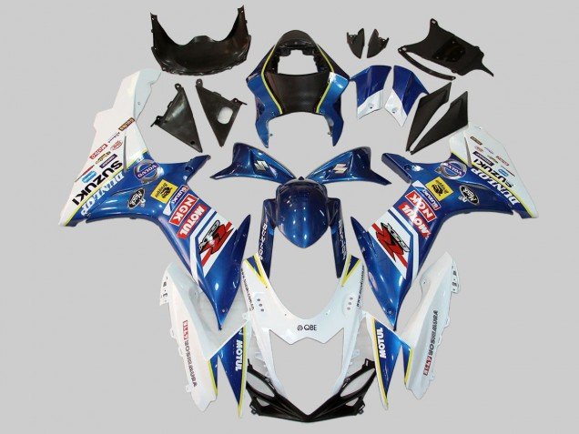 2011-2024 White Blue Red Yellow Motul Dunlop Suzuki GSXR 600/750 Motorcycle Fairings