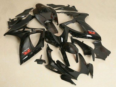 2006-2007 Glossy Black Suzuki GSXR 600/750 Motorcycle Fairing