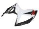 2006-2007 Black White Carbon Fiber Style Suzuki GSXR 600/750 Motorcycle Fairings