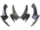 2006-2007 Black White Carbon Fiber Style Suzuki GSXR 600/750 Motorcycle Fairings