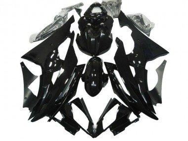 2008-2016 Glossy Black Yamaha YZF R6 Motorcycle Fairings