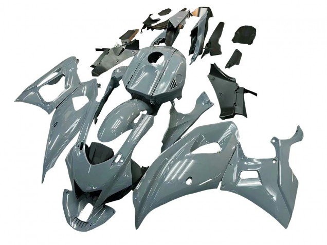 2021-2024 Glossy Gray Yamaha YZF R7 Motorcycle Fairings