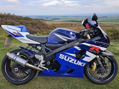 2004-2005 Blue White Red Suzuki GSXR 600 Motorcycle Fairings