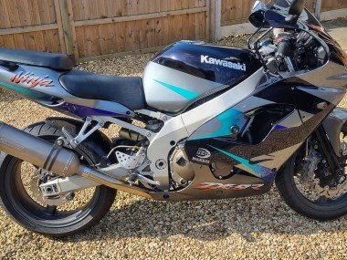 2002-2003 Blue Silver Kawasaki Ninja ZX9R Motorcycle Fairings
