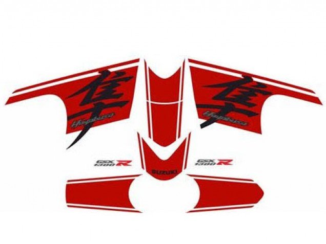 2008-2020 Glossy Black Red Suzuki GSXR 1300 Hayabusa Motorcycle Fairing