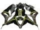 2007-2008 Glossy Black High Viz Yellow Honda CBR600RR Motorcycle Fairings