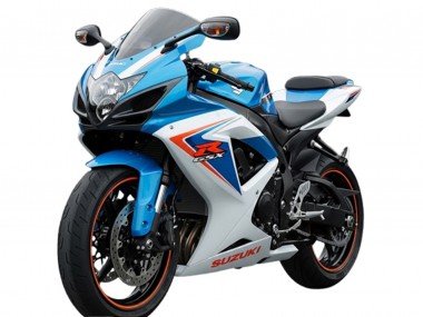 2006-2007 White Blue Red Suzuki GSXR 600 Motorcycle Fairings