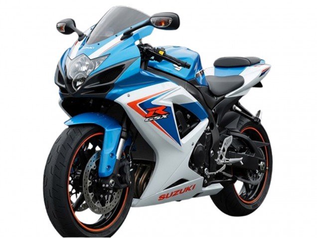 2006-2007 White Blue Red Suzuki GSXR 600 Motorcycle Fairings