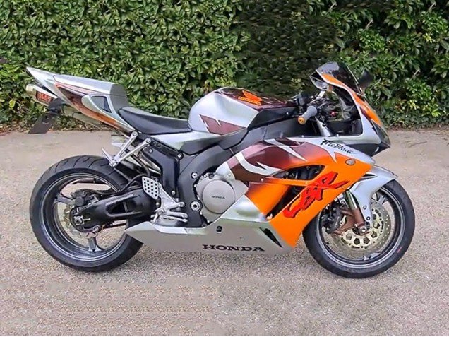 2006-2007 Silver Oange Honda CBR1000RR Motorcycle Fairings
