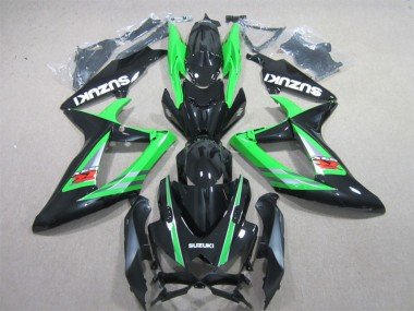2006-2007 Green Glossy Black Red Suzuki GSXR 600 Motorcycle Fairings