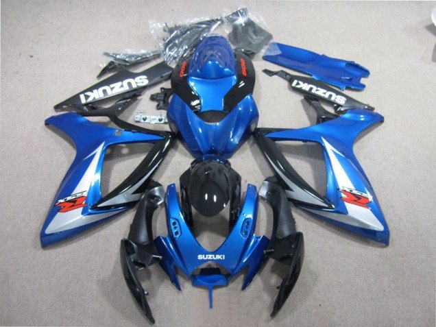 2006-2007 Blue White Glossy Black Red Suzuki GSXR 600 Motorcycle Fairings