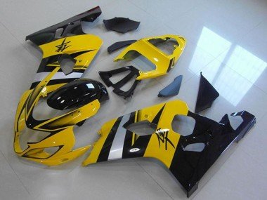 2004-2005 Yellow Silver Black Suzuki GSXR 750 Abs Motorcycle Fairings